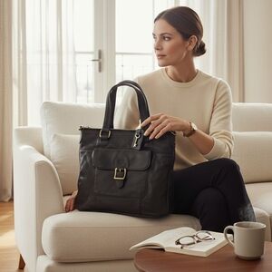 Vintage Fossil Becca Leather Shoulder Bag